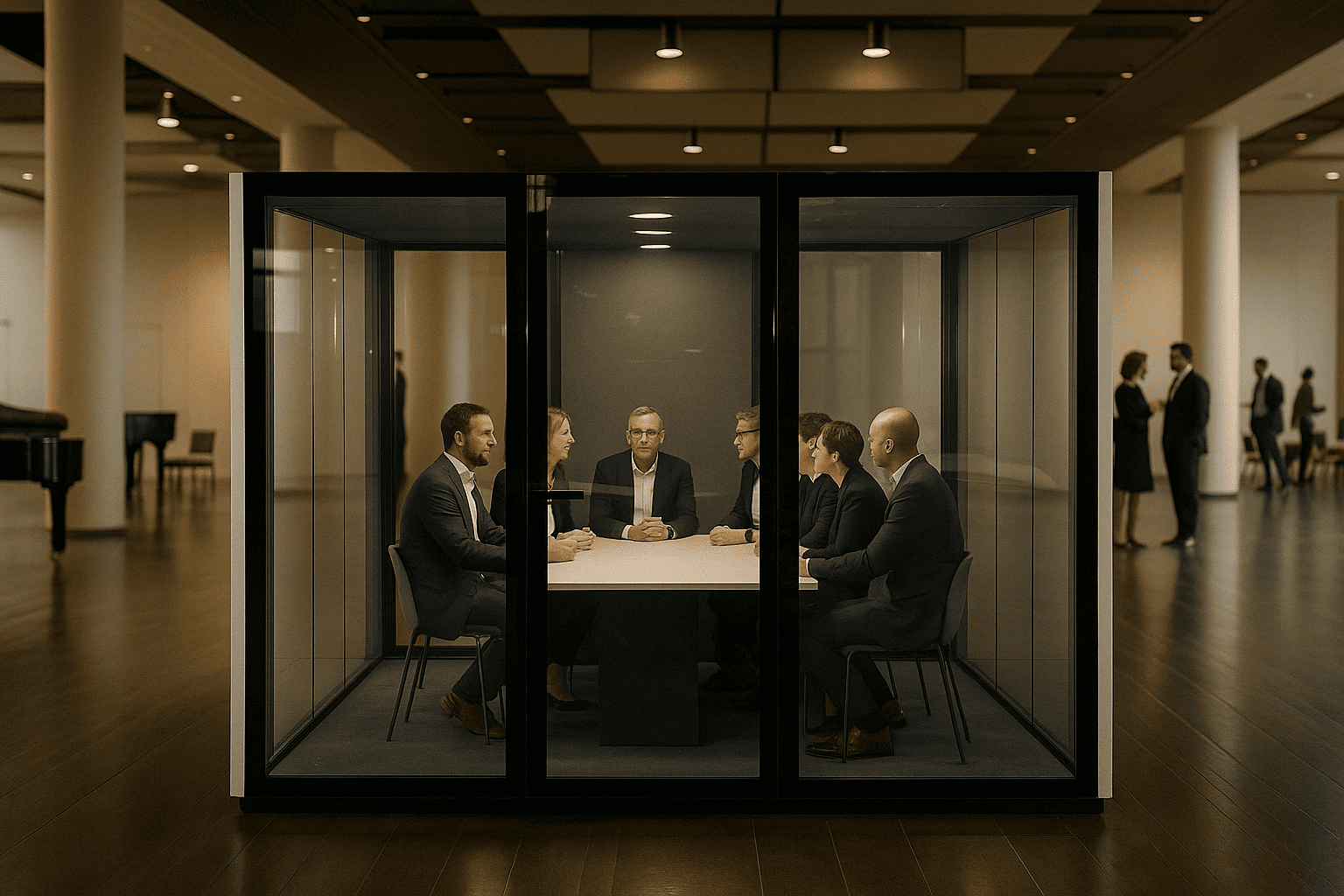 Soundproof cabin for productive discussions in shared office – KB Housing