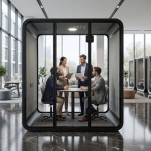 Premium Soundproof Office Pods  for  2-3 Person | 35dB Noise Reduction